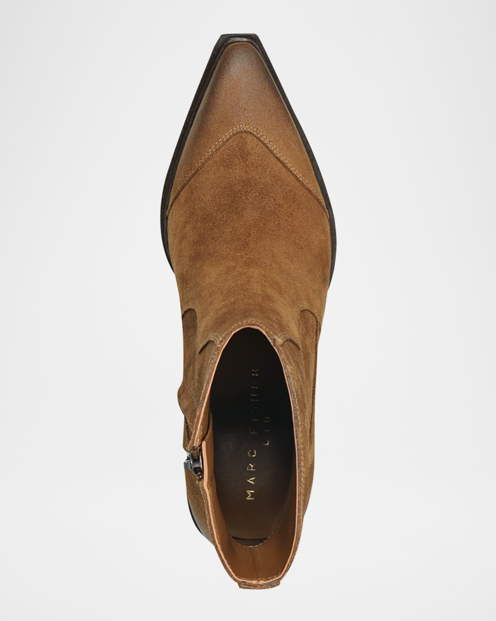 Giulie Leather Western Booties Product Image