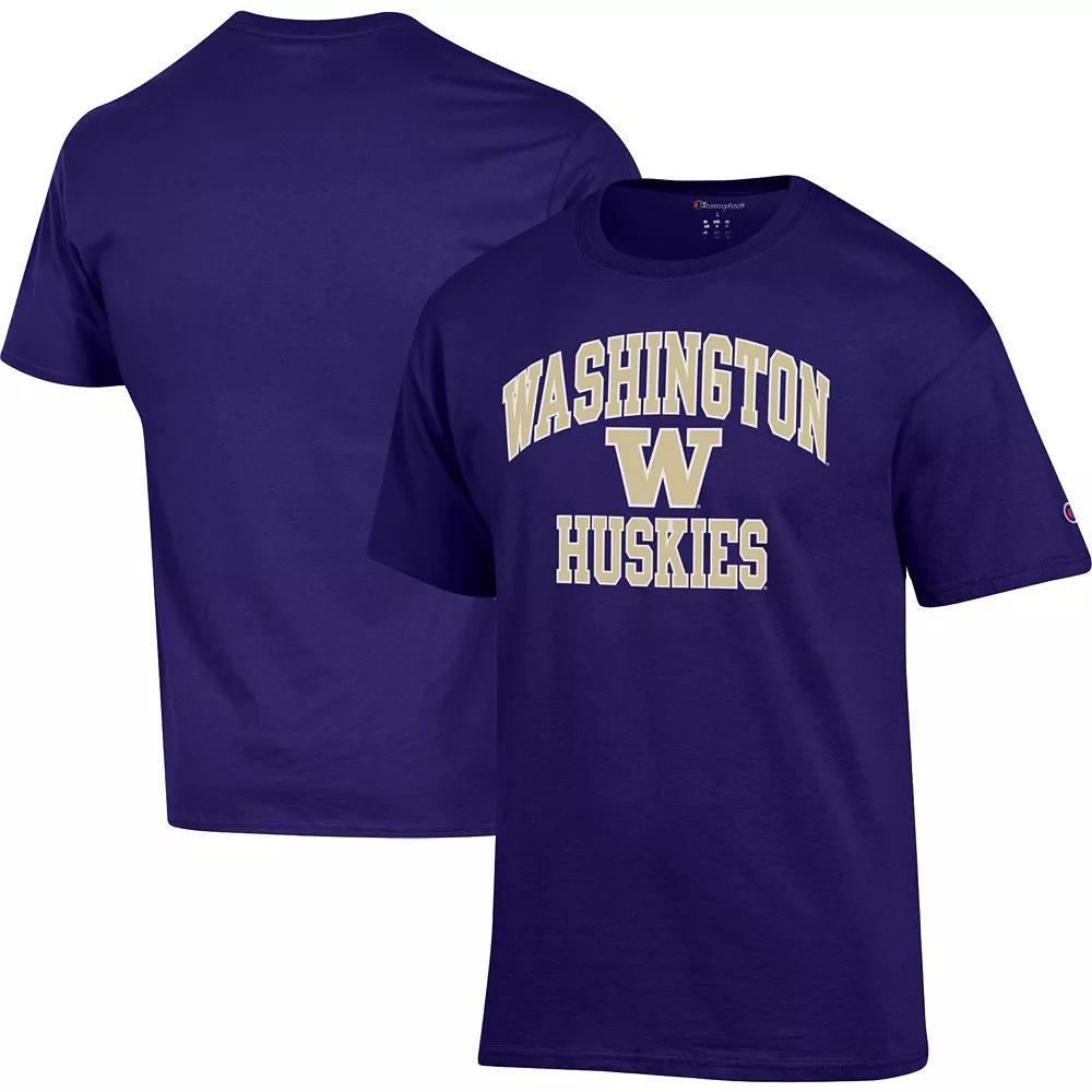 Men's Champion Purple Washington Huskies High Motor T-Shirt, Size: Large Product Image