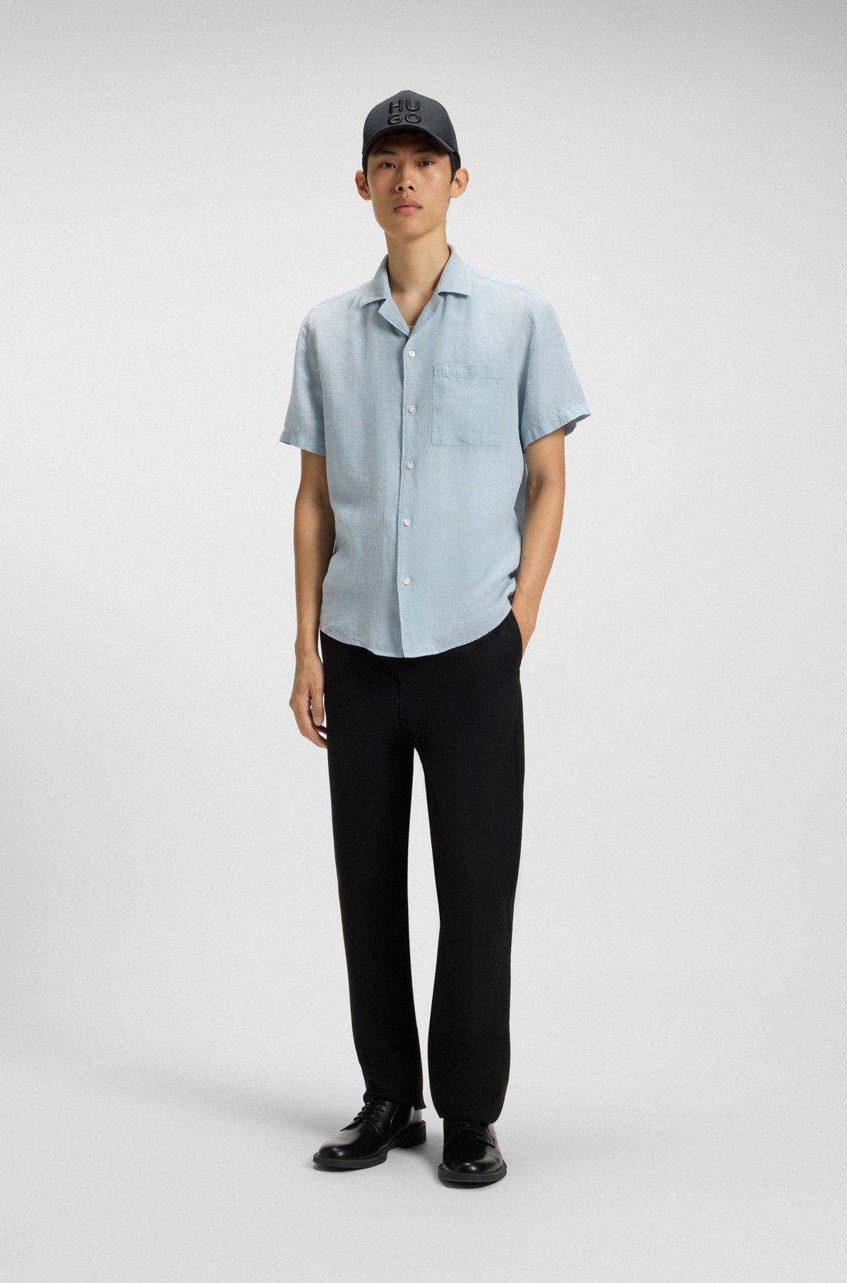 Relaxed-fit multi-occasional shirt in linen Product Image