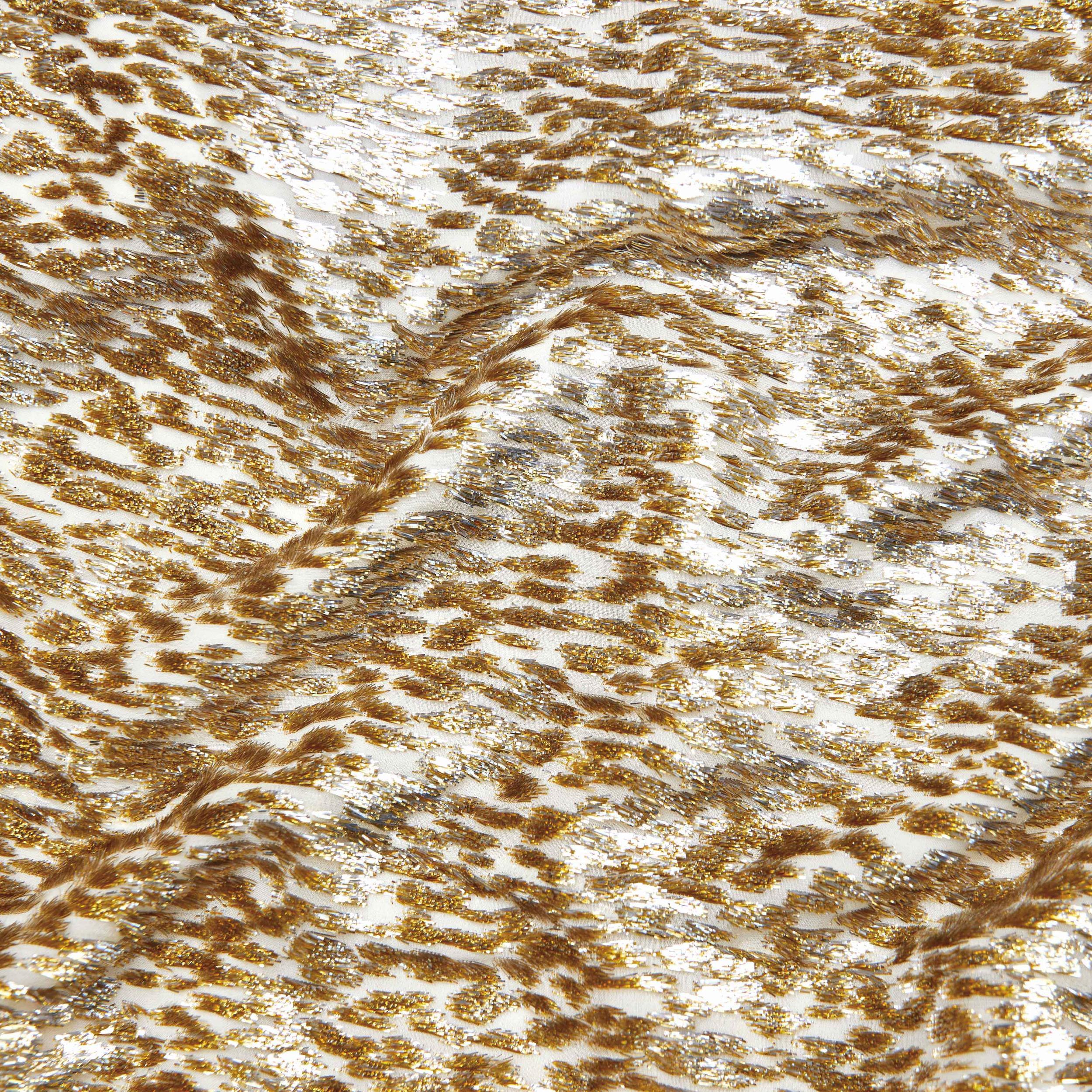 Gold Fil Coupe Maxi Dress Product Image