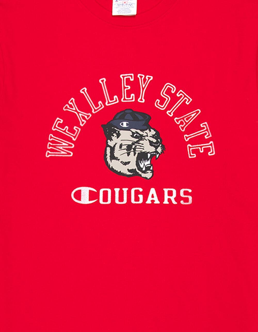 CHAMPION Wexley State Cougars Mens Tee - RED Product Image