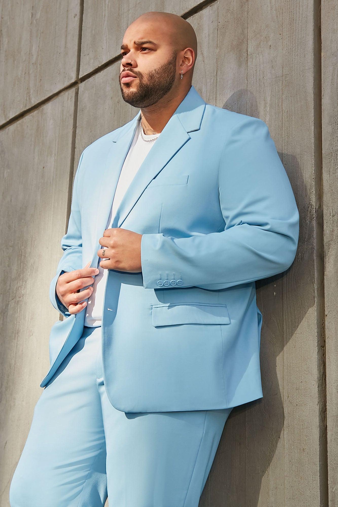 The Modern Stretch Suit Jacket - Light Blue Product Image
