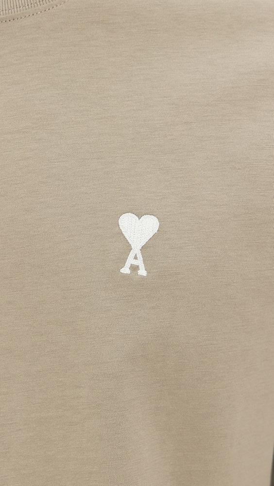 AMI ADC Classic Fit White Logo Tee | Shopbop Product Image