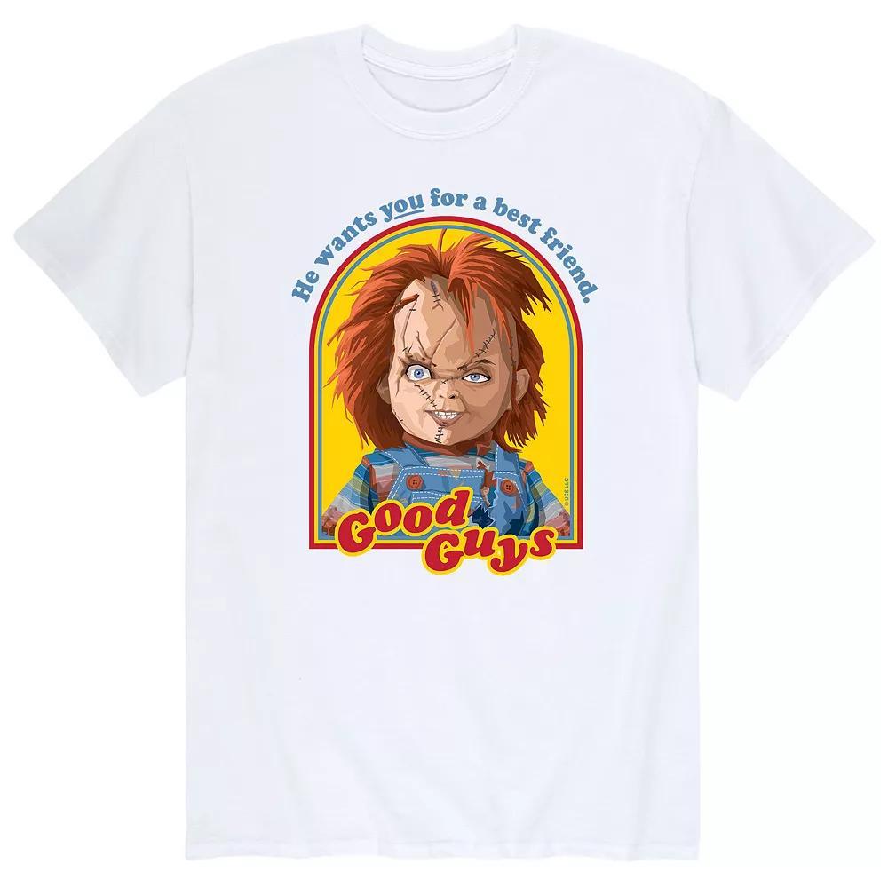 Men's Chucky Retro Good Guys Tee, Size: Medium, White Product Image