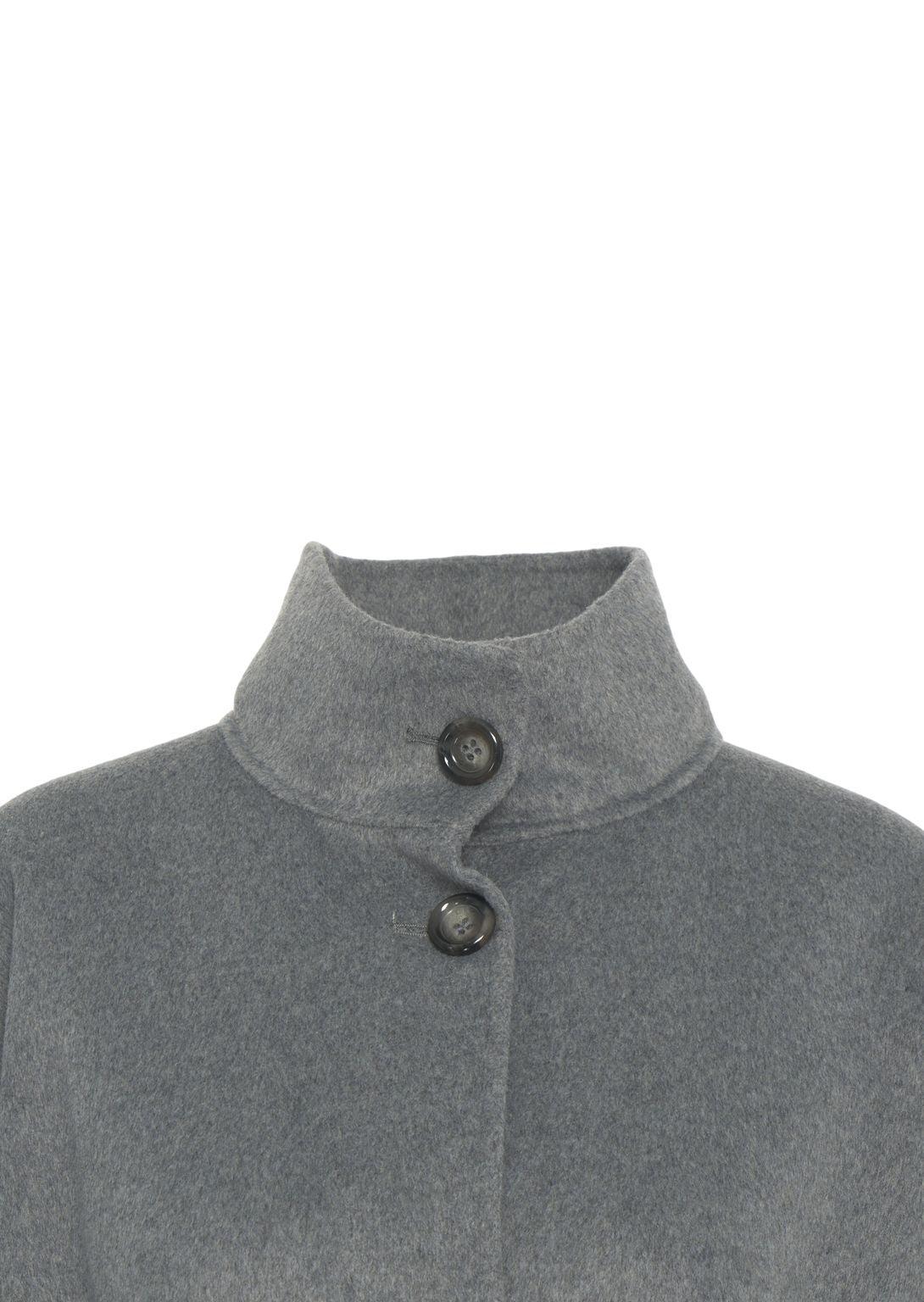 Wool coat with waist belt Product Image
