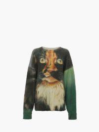 PRINTED SWEATER in green | JW Anderson US  Product Image