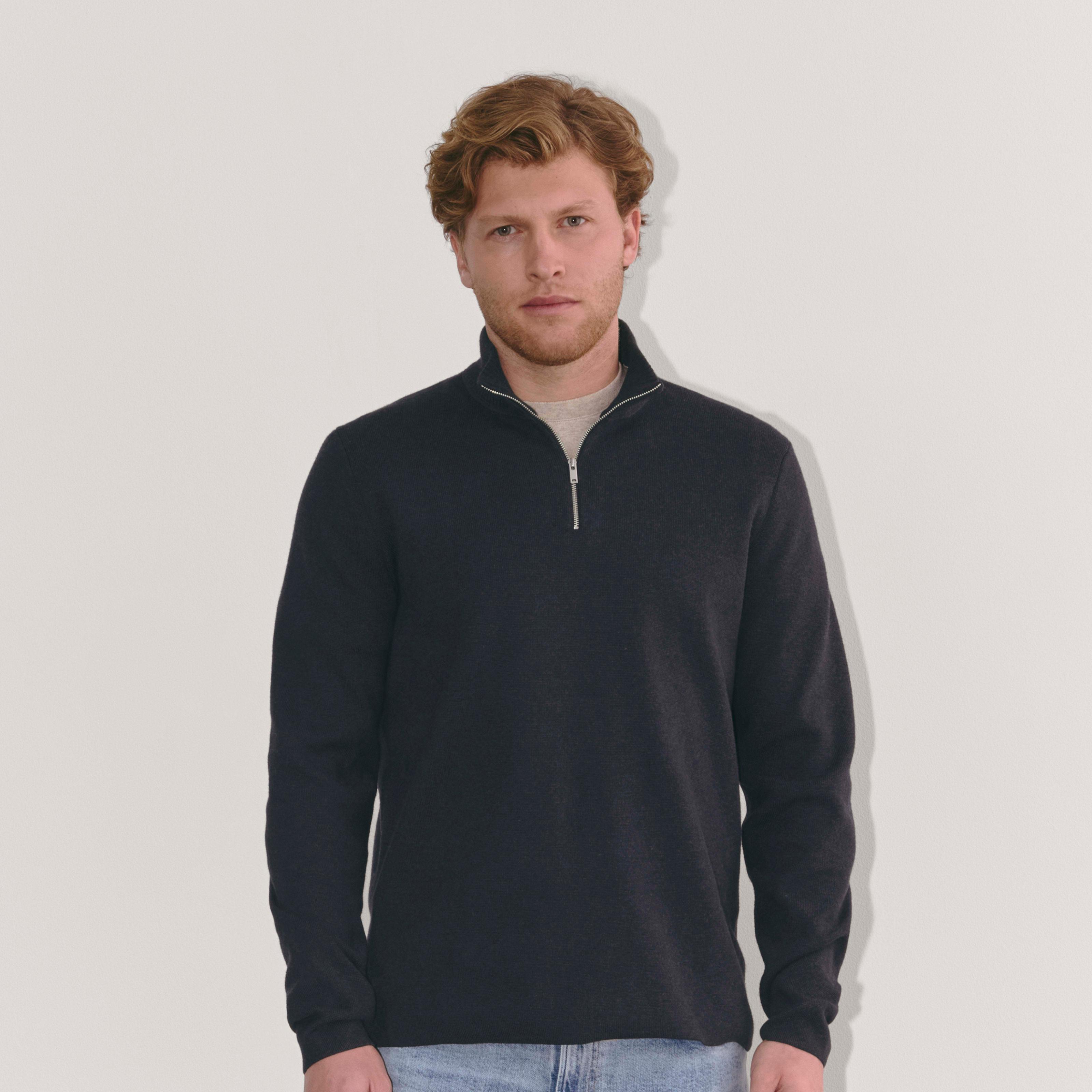 Mens No-Sweat Quarter-Zip Sweater by Everlane Product Image