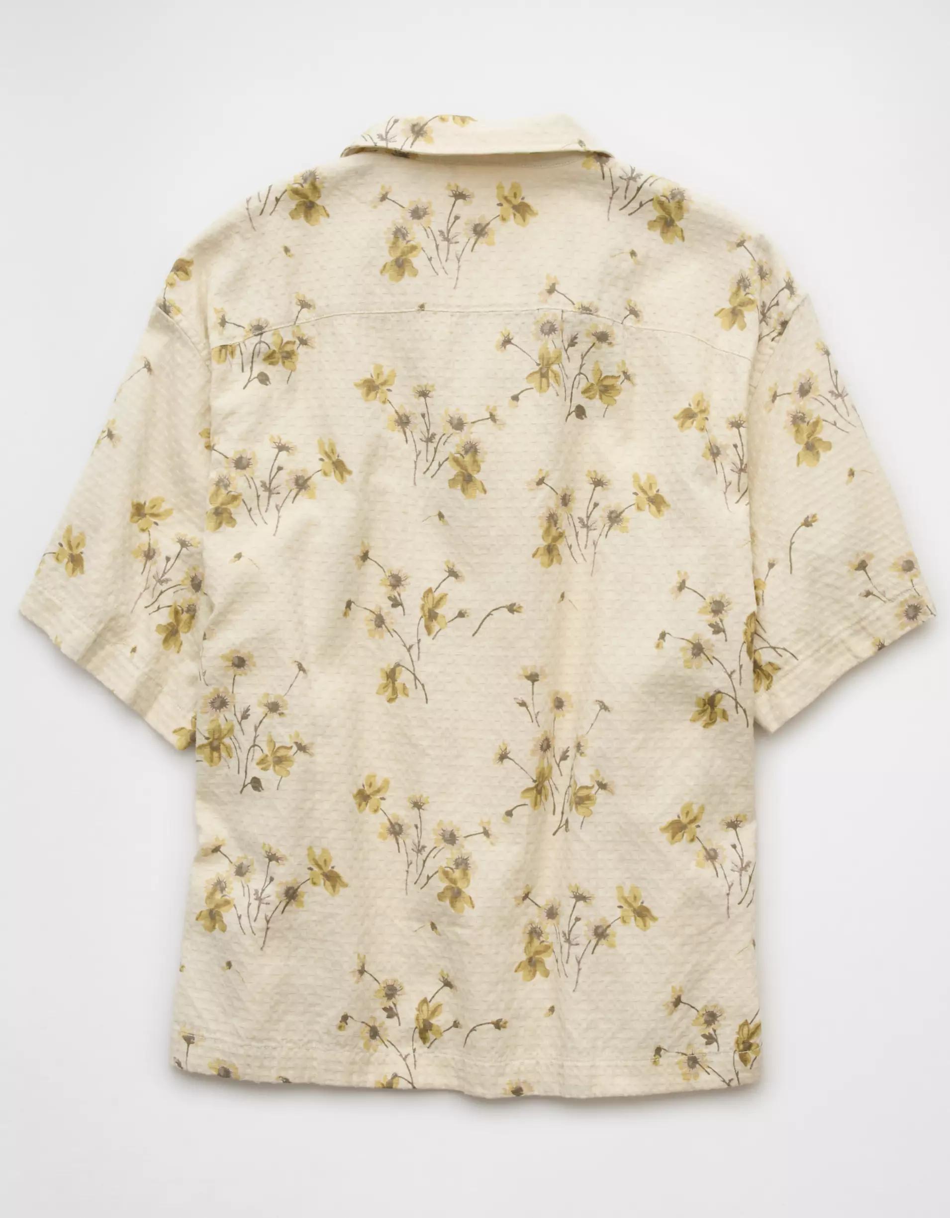 AE Poolside Floral Button-Up Shirt Product Image