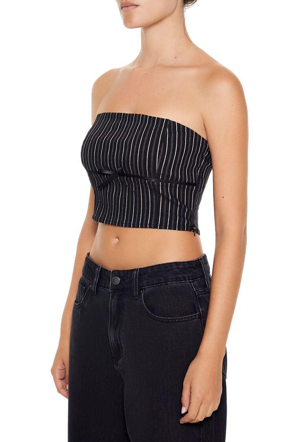 Striped Bow Tube Top | Forever 21 Product Image