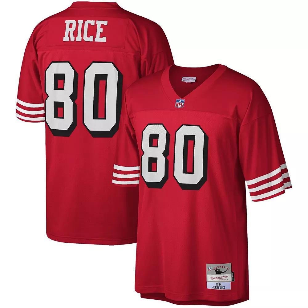 Men's Mitchell & Ness Jerry Rice Scarlet San Francisco 49ers 1994 Legacy Replica Jersey,  Product Image