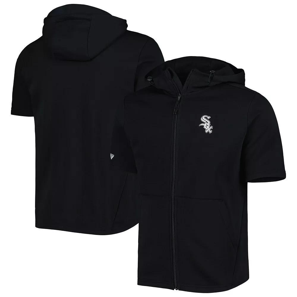Men's Levelwear Black Chicago White Sox Recruit Full-Zip Short Sleeve Hoodie,  Product Image