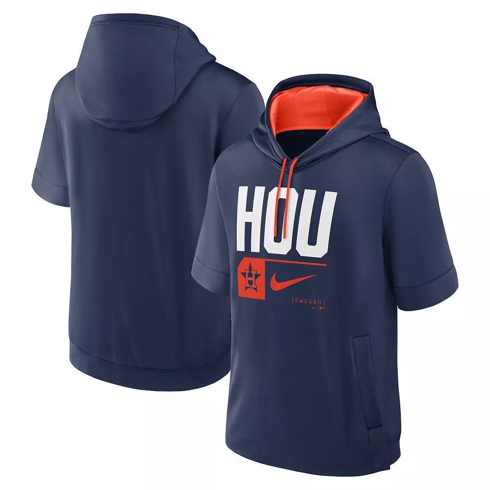 Men's Nike Navy Houston Astros Tri Code Lockup Short Sleeve Pullover Hoodie,  Product Image