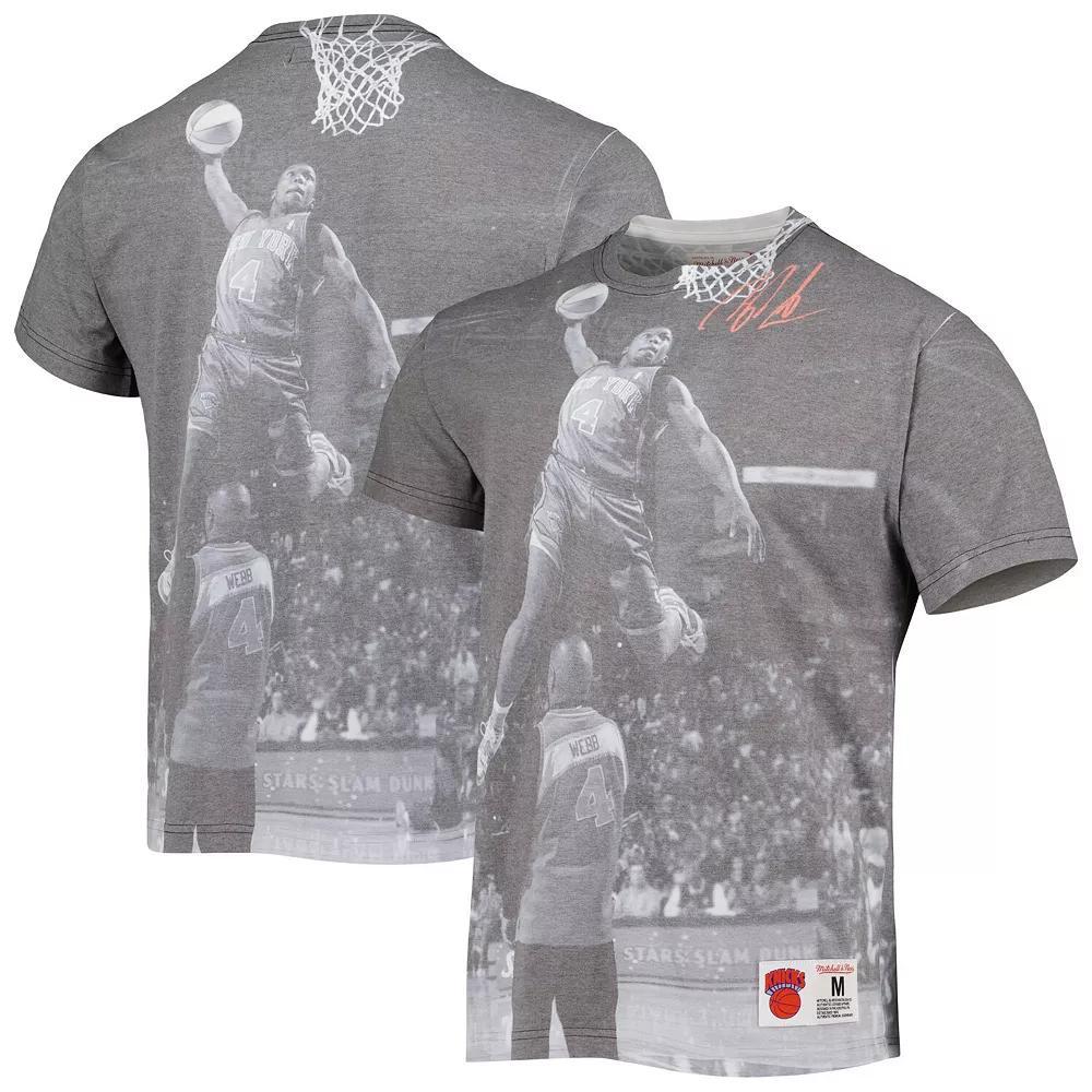 Men's Mitchell & Ness Nate Robinson Heather Gray New York Knicks Above The Rim T-Shirt,  Product Image