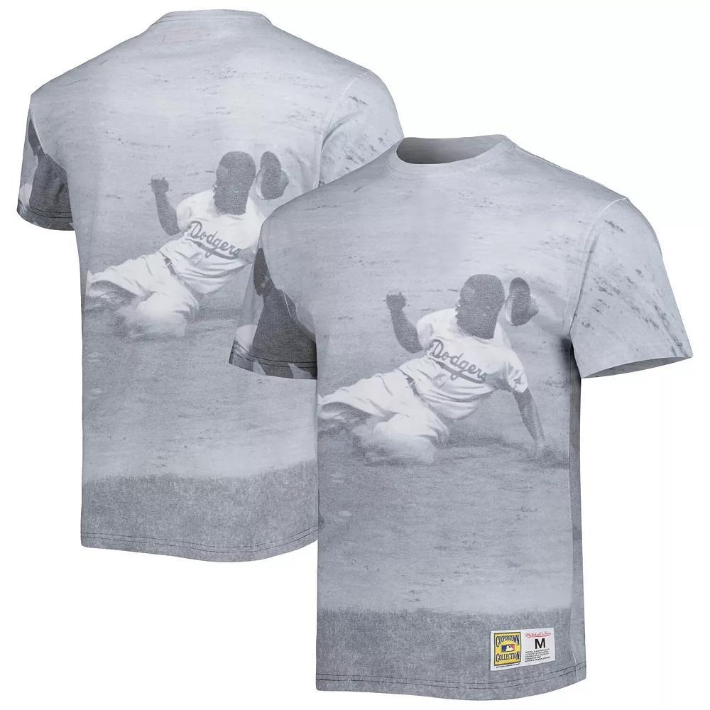 Men's Mitchell & Ness Jackie Robinson Brooklyn Dodgers Cooperstown Collection Highlight Sublimated Player Graphic T-Shirt,  Product Image