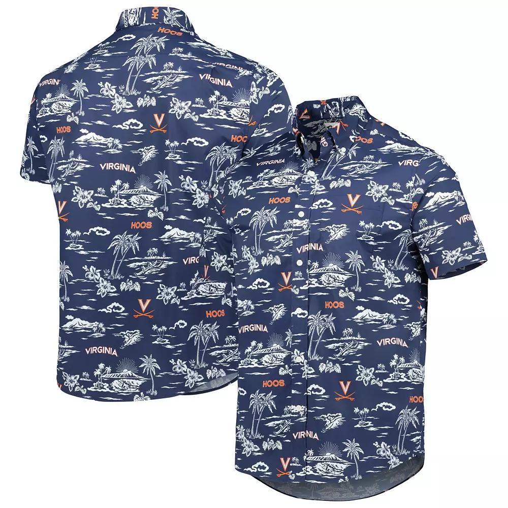Men's Reyn Spooner Navy Virginia Cavaliers Classic Button-Down Shirt,  Product Image