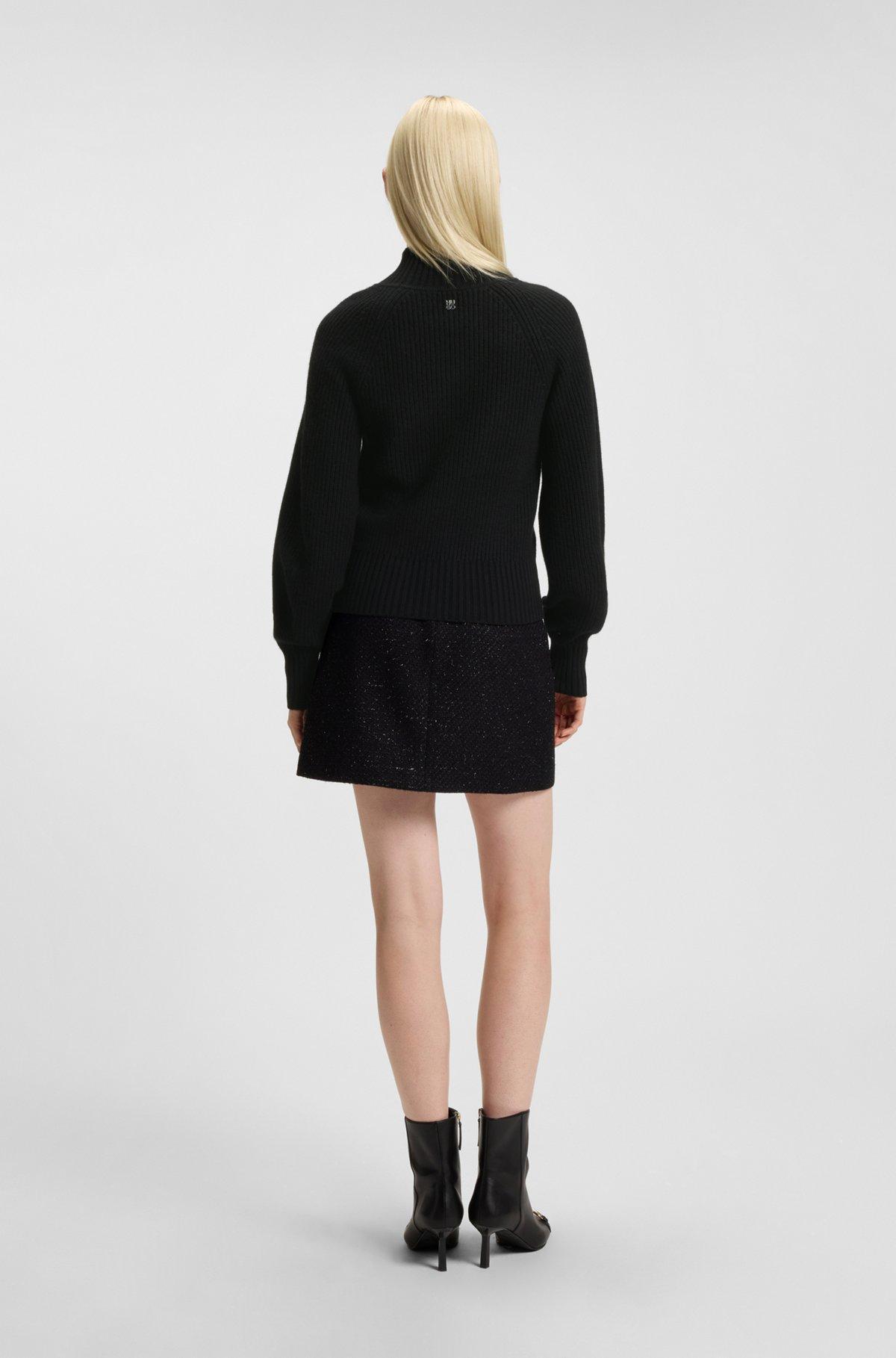 Loose-fit rollneck sweater with raglan sleeves Product Image