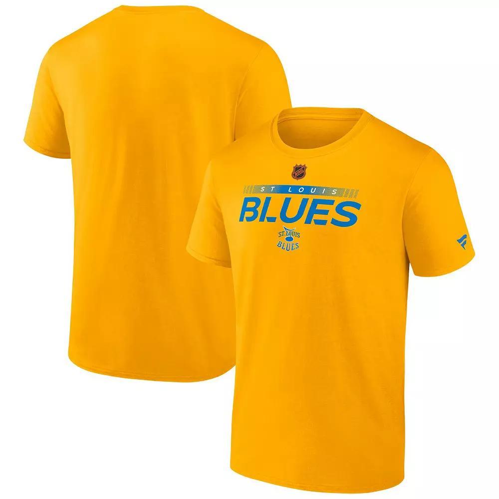 Men's Fanatics Branded Yellow St. Louis Blues Special Edition 2.0 Authentic Pro T-Shirt,  Product Image