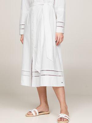 Eyelet Trim Shirtdress Product Image