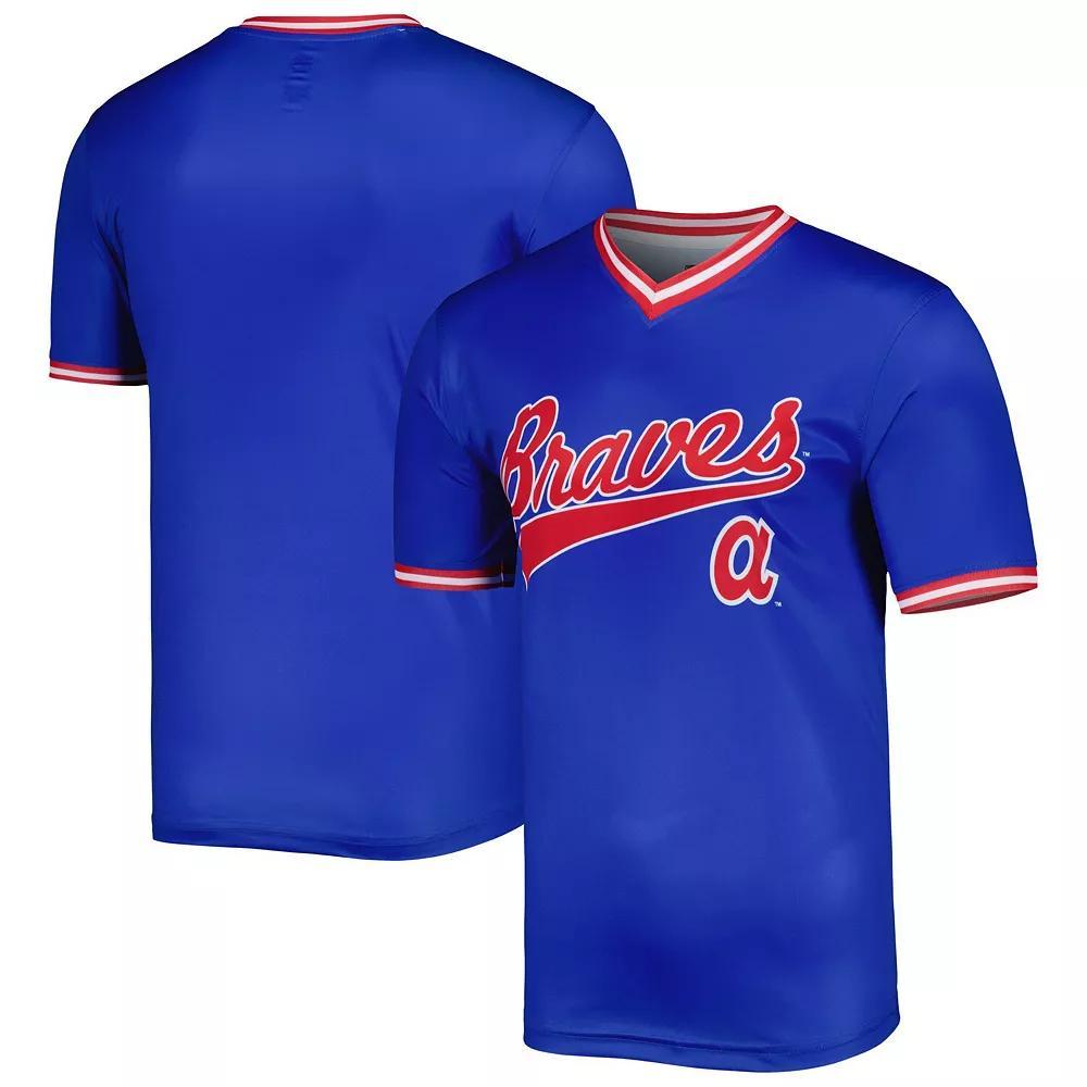 Men's Stitches Royal Atlanta Braves Cooperstown Collection Team Jersey,  Product Image