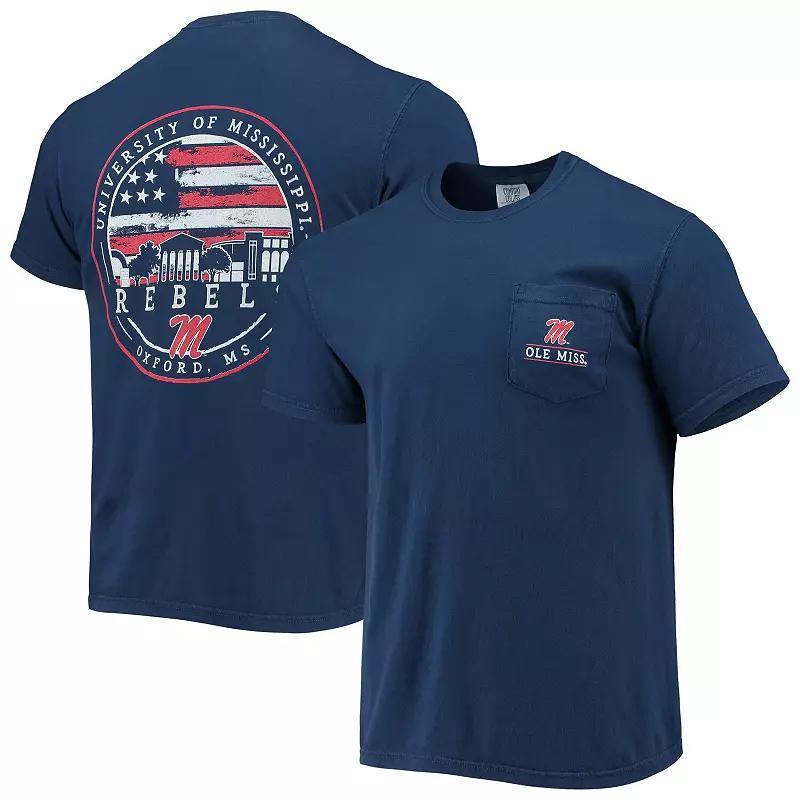 Men's Navy Ole Miss Rebels Campus Americana T-Shirt, Size: Large, Blue Product Image