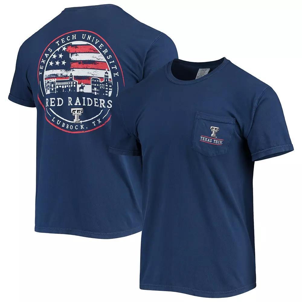 Men's Navy Texas Tech Red Raiders Campus Americana T-Shirt, Size: 2XL, Blue Product Image