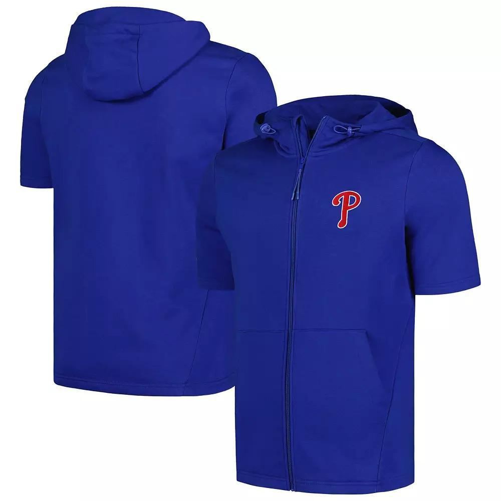 Men's Levelwear Royal Philadelphia Phillies Recruit Short Sleeve Full-Zip Hoodie,  Product Image