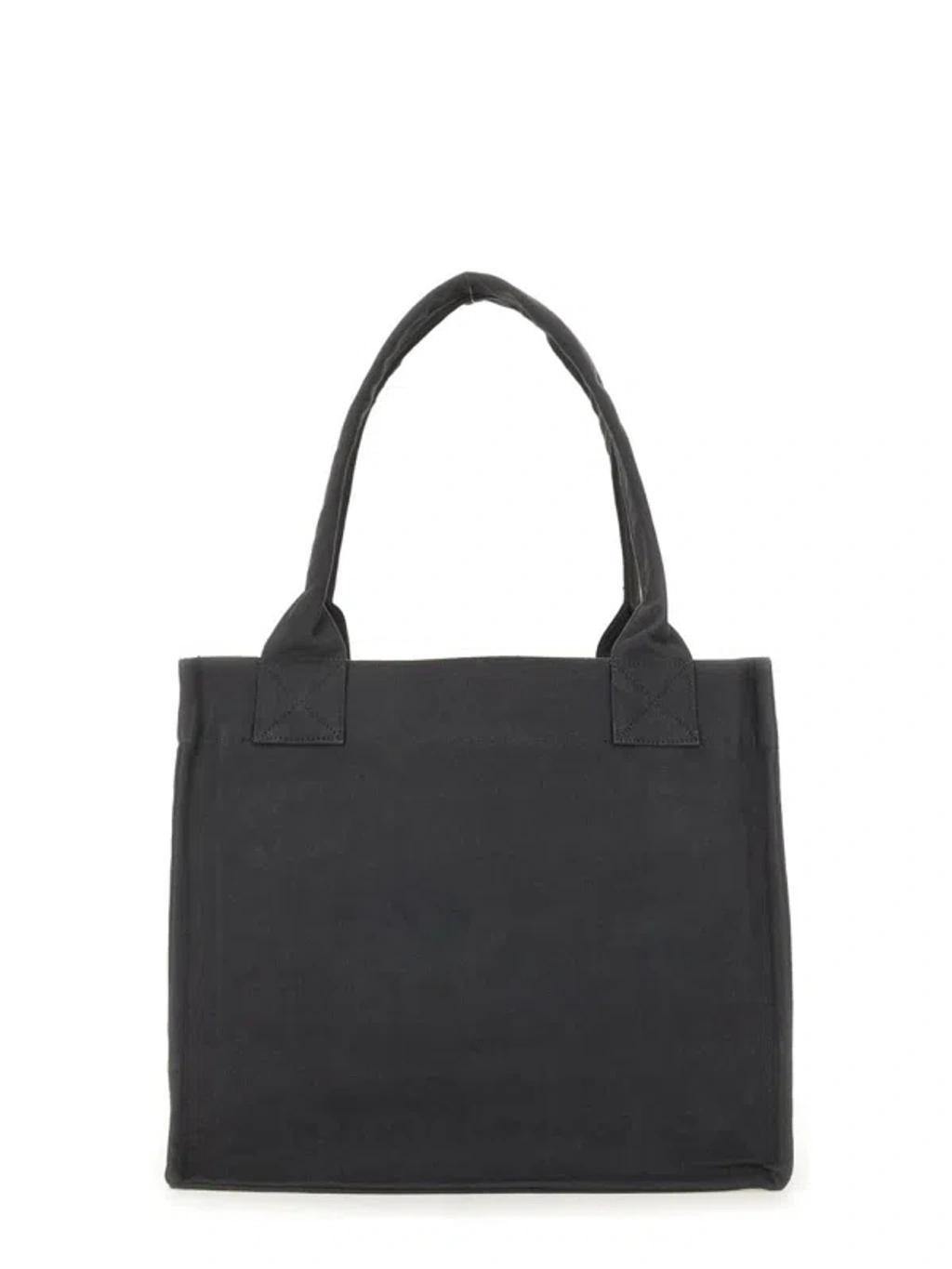 GANNI Banana Print Large Tote Bag In Black Product Image
