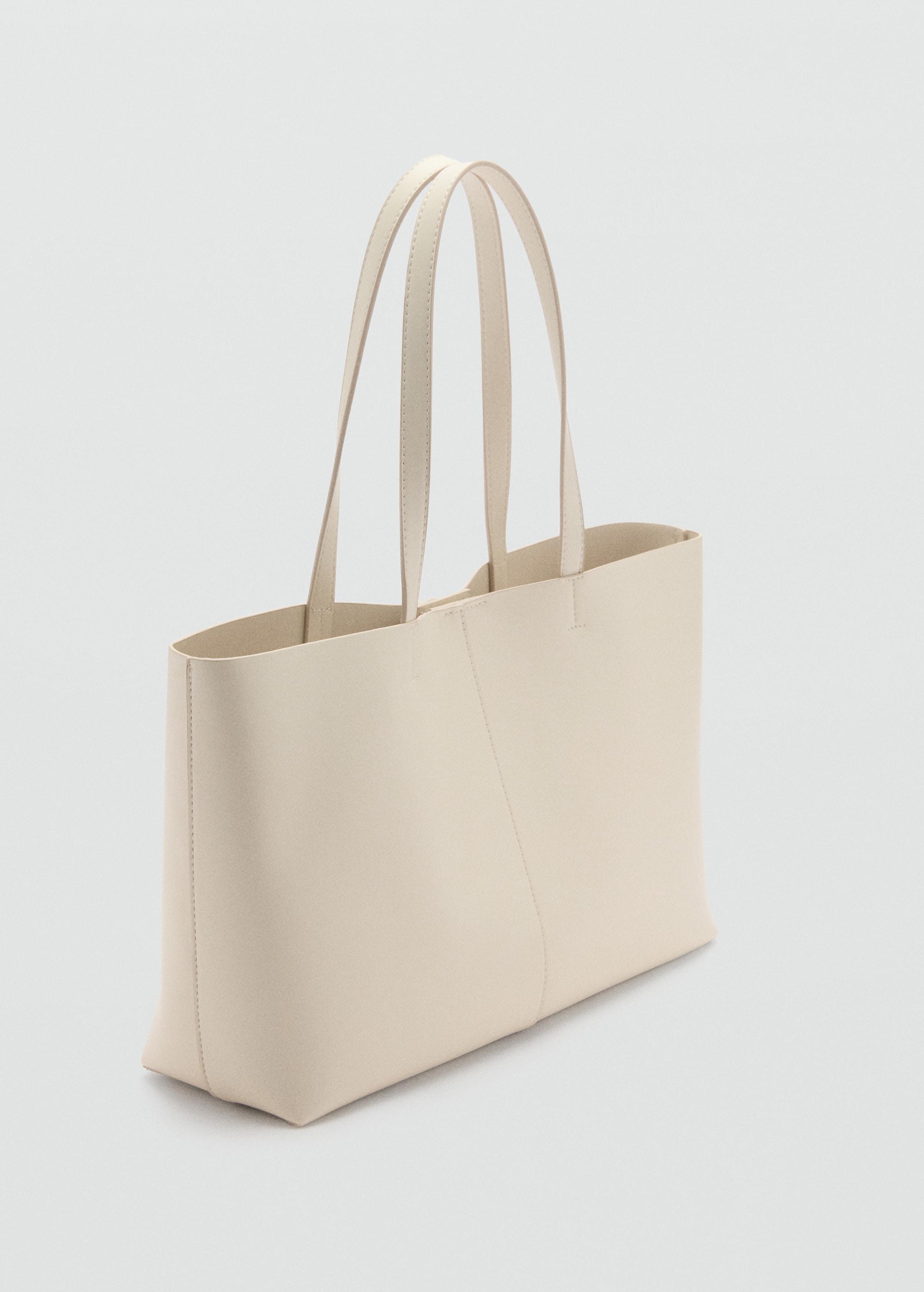 Leather-effect shopper bag - Women | MANGO USA Product Image