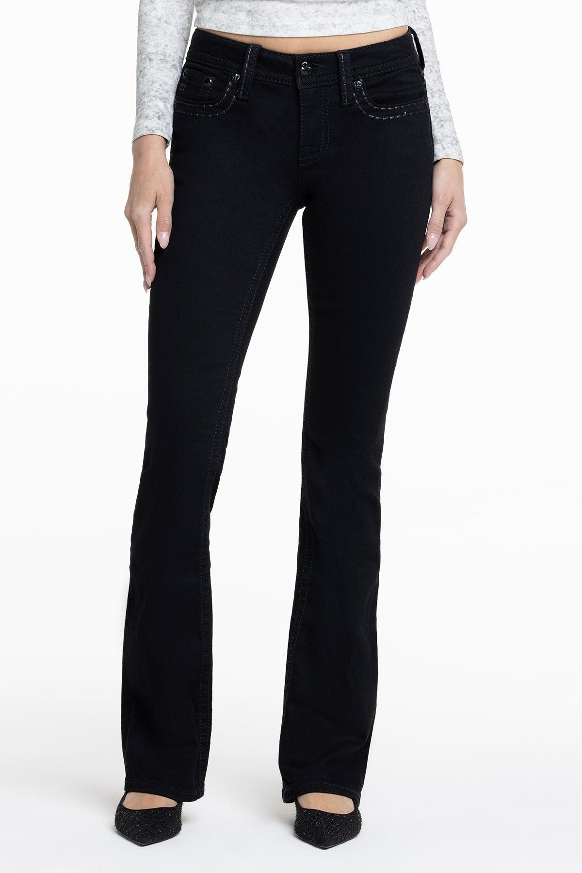 Classic Black Bootcut Jeans Product Image