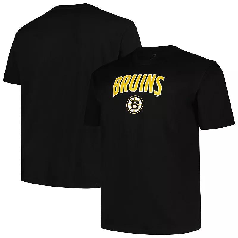 Men's Profile Black Boston Bruins Big & Tall Arch Over Logo T-Shirt, Size: 5XB Product Image