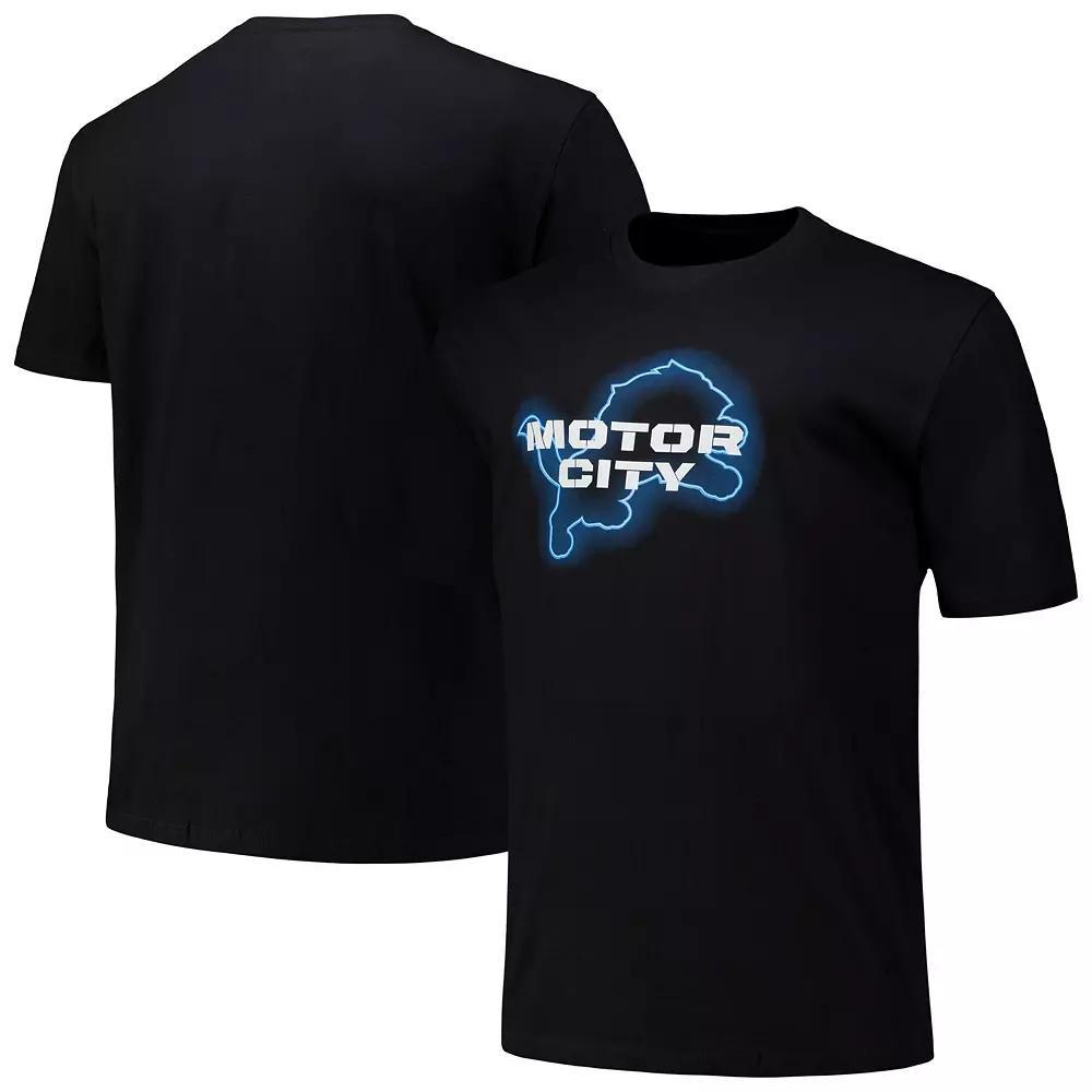 Men's Fanatics Black Detroit Lions Motor City T-Shirt, Size: 6XB Product Image