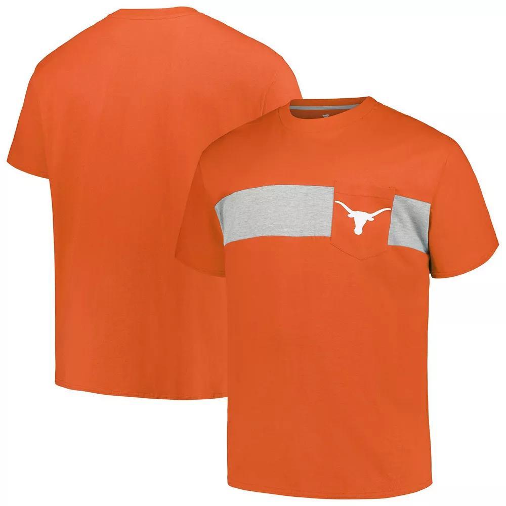 Men's Profile Texas Orange Texas Longhorns Big & Tall Color Stripe T-Shirt,  Product Image