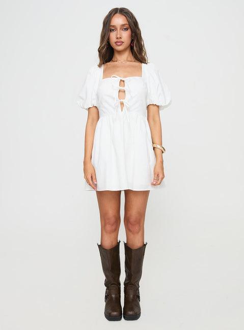 Kreamy Mini Dress White Product Image