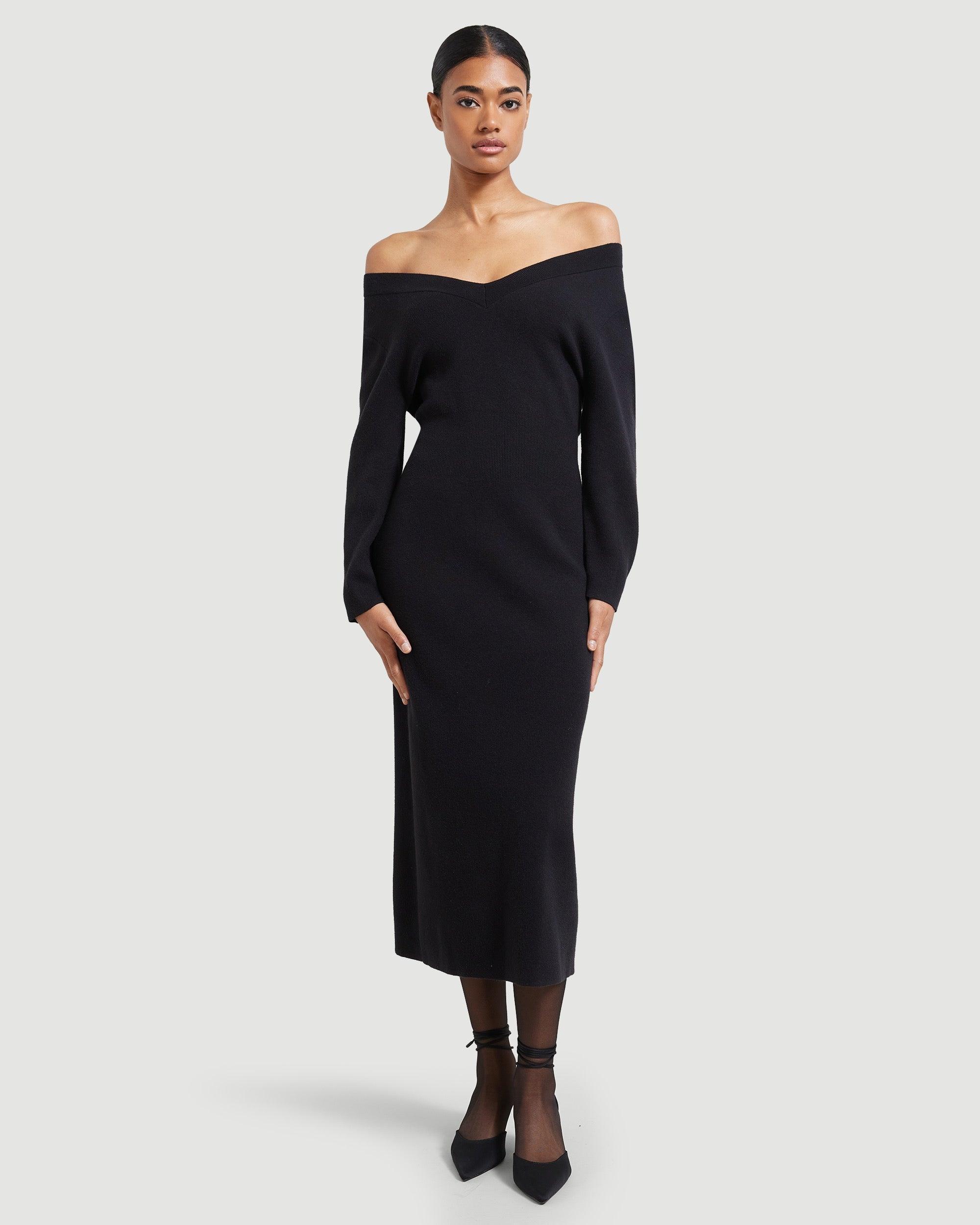 Brea Off-Shoulder Sweater Dress Product Image