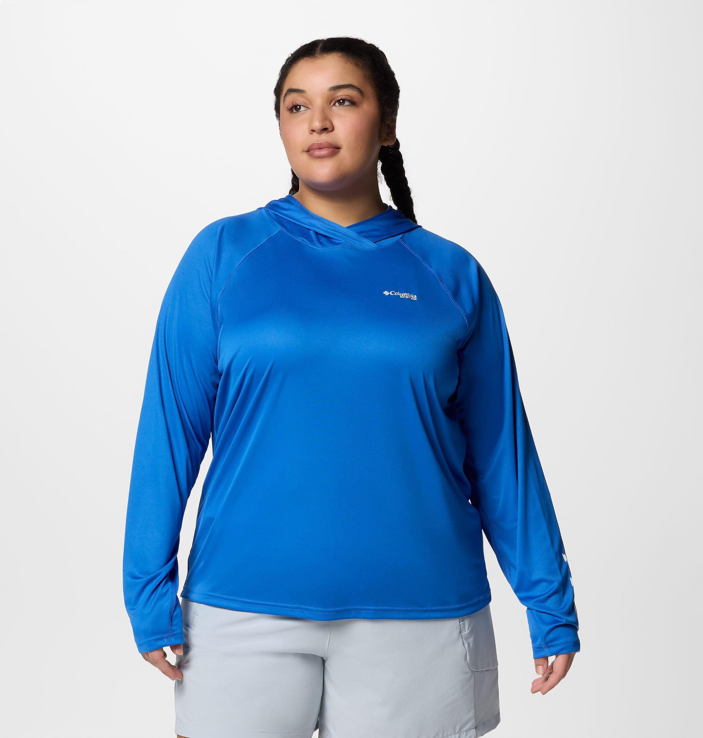 Columbia Womens PFG Tidal Tee II Hoodie - Plus Size- Product Image