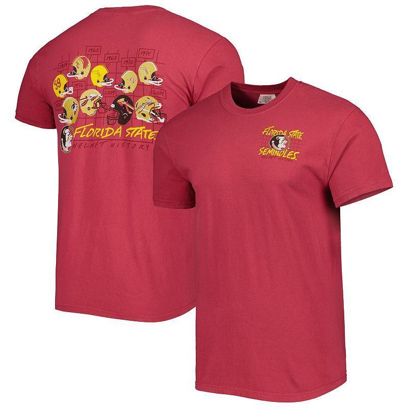 Mens Garnet Florida State Seminoles Vault Helmet History Comfort T-Shirt Product Image