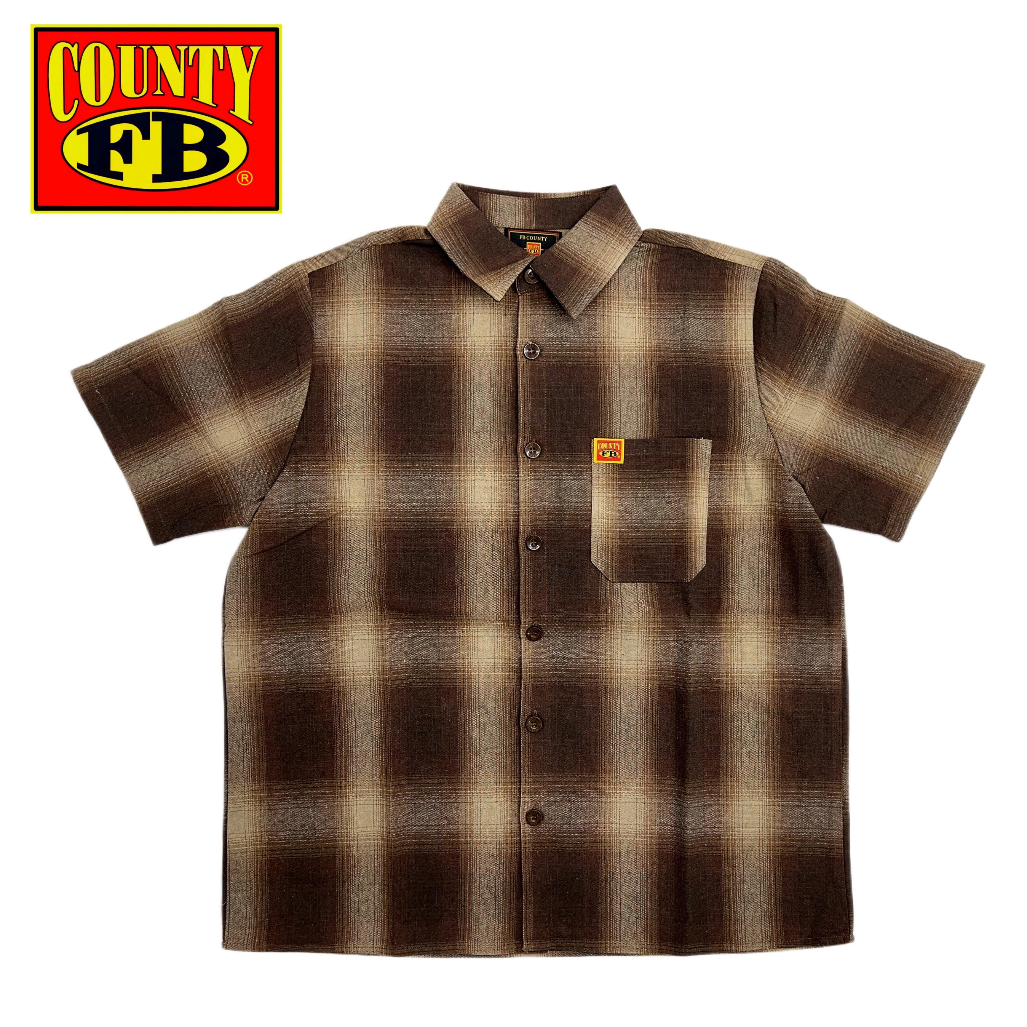 FB County Short Sleeve Checker Flannel Shirt Male Product Image