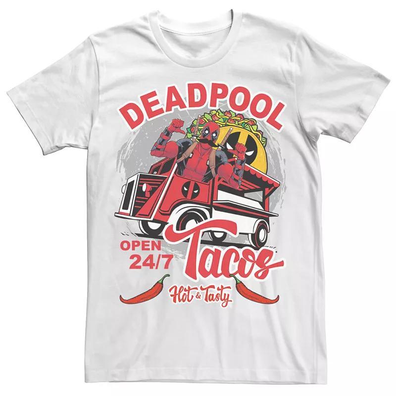 Men's Marvel Comics Deadpool Hot & Tasty Tacos Tee,  Product Image