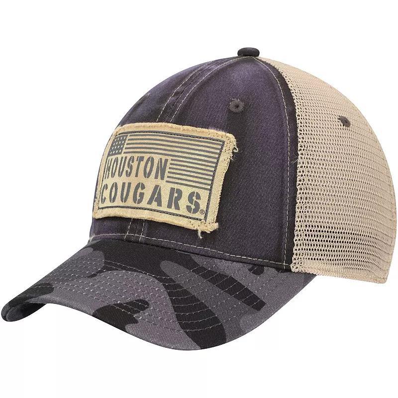 Mens Colosseum Charcoal Houston Cougars OHT Military Appreciation United Trucker Snapback Hat Product Image