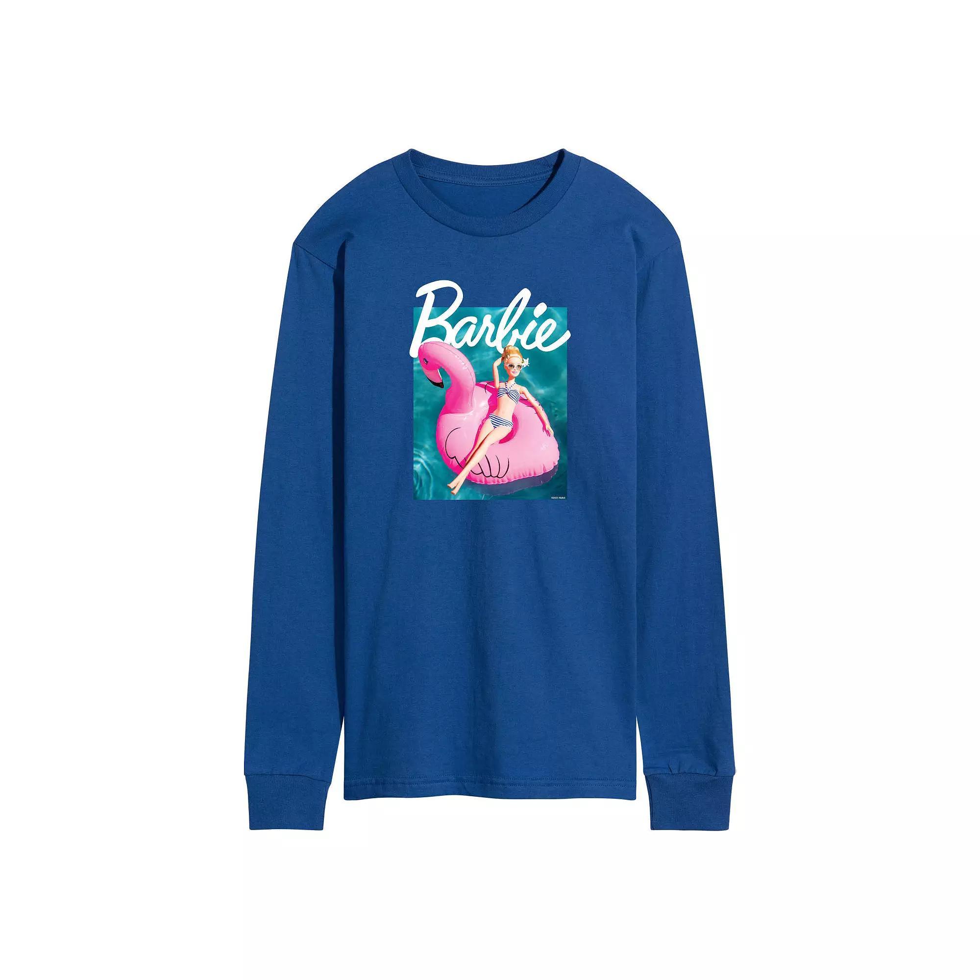 Men's CocaCola Vintage Santa With Dog Long Sleeve Graphic Tee,  Product Image