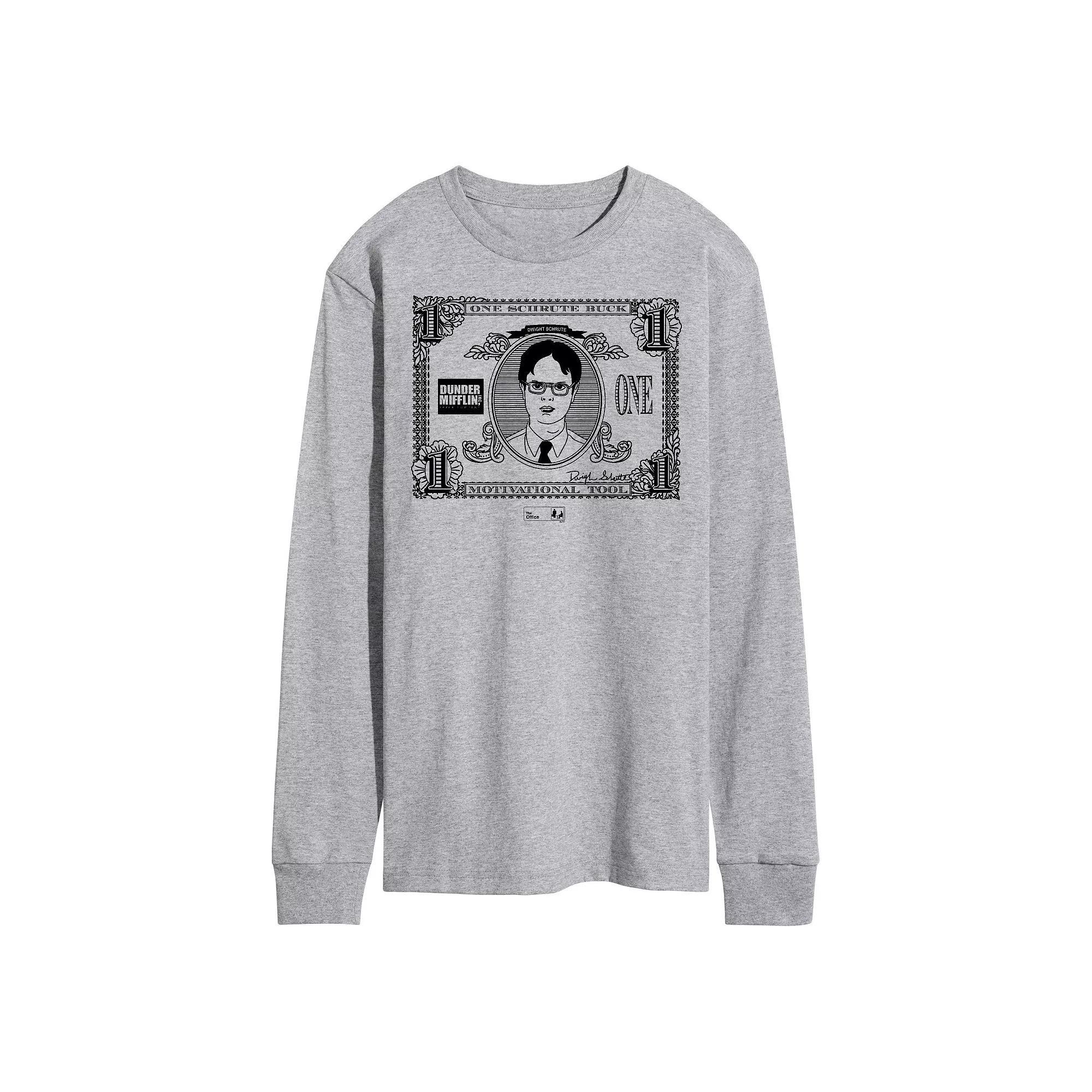 Men's The Office One Schrute Buck Tee, Size: XL, Gray Product Image