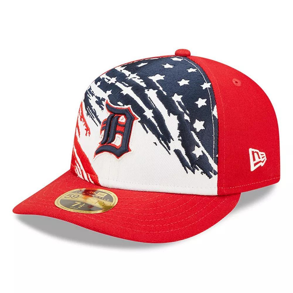 Men's New Era Red Detroit Tigers 2022 4th of July Low Profile 59FIFTY Fitted Hat, Size: 7 1/4 Product Image