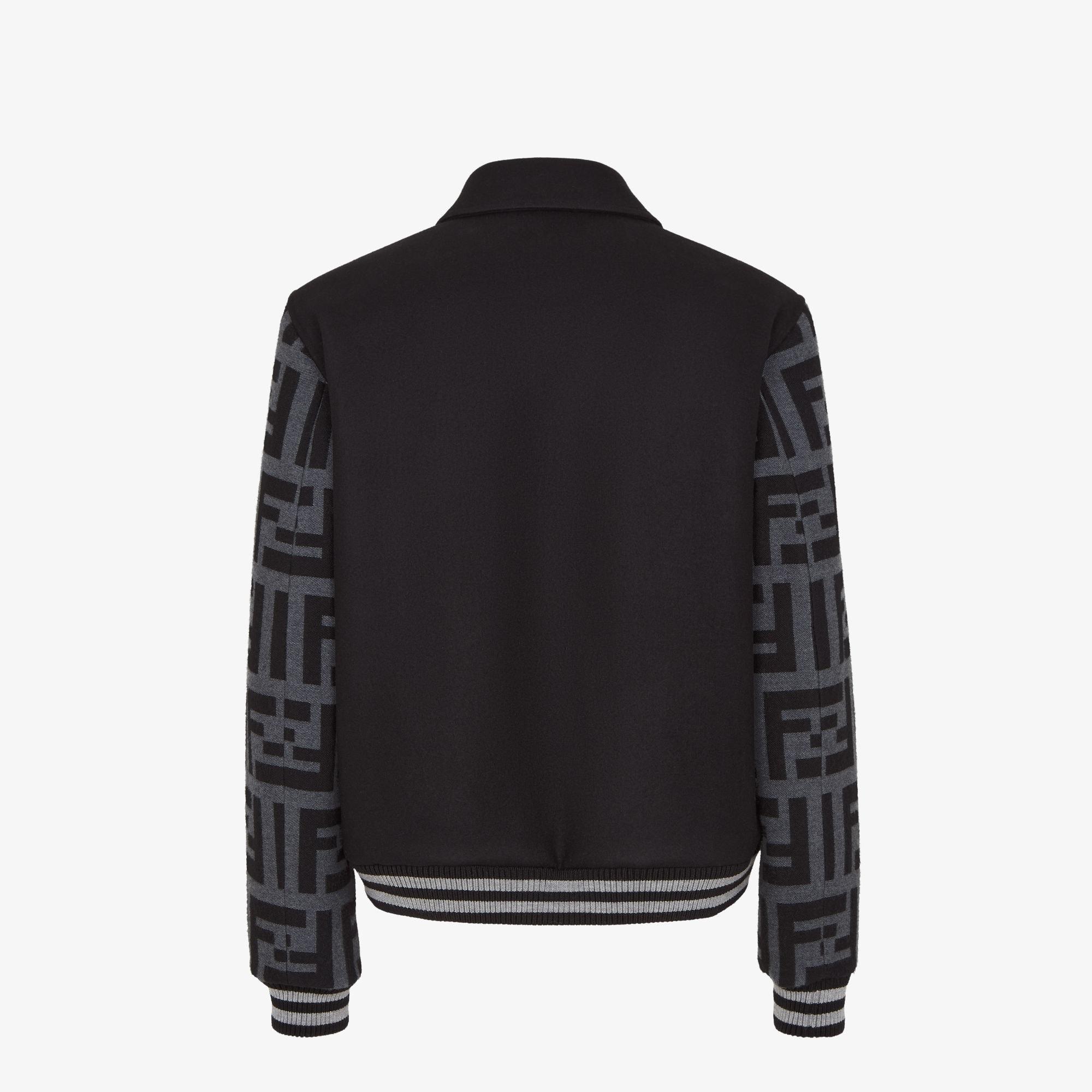 BlousonBlack wool bomber jacket Product Image