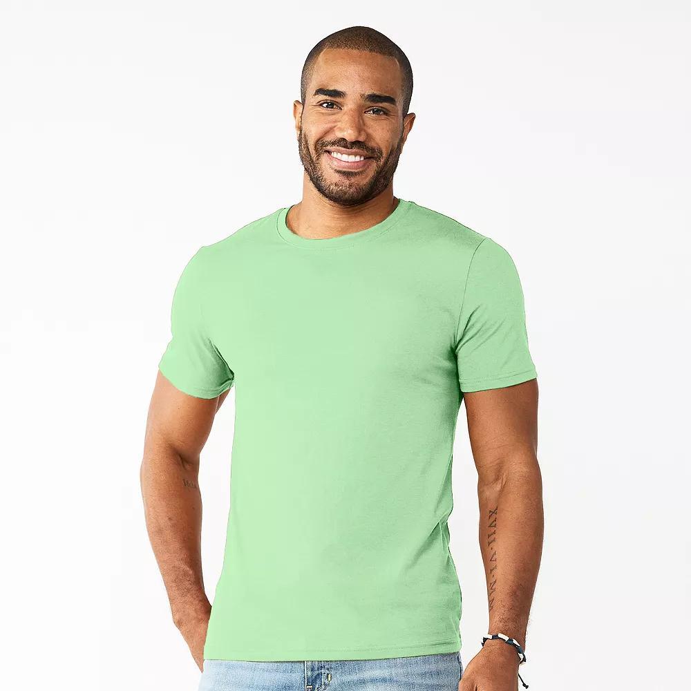 Men's Sonoma Goods For Life® Supersoft Crewneck Tee, Size: Large, Light Blue Product Image