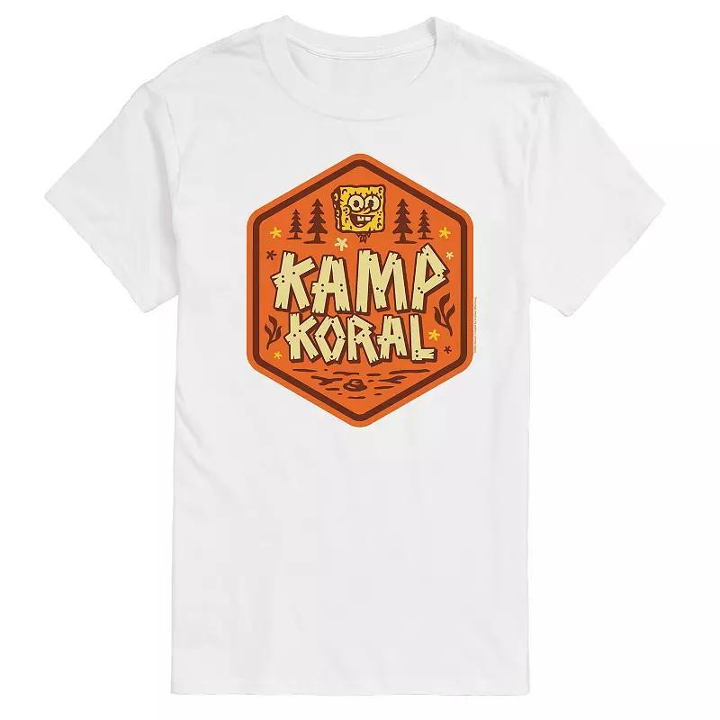 Men's SpongeBob SquarePant Kamp Koral Graphic Tee, Size: Medium, Blue Product Image