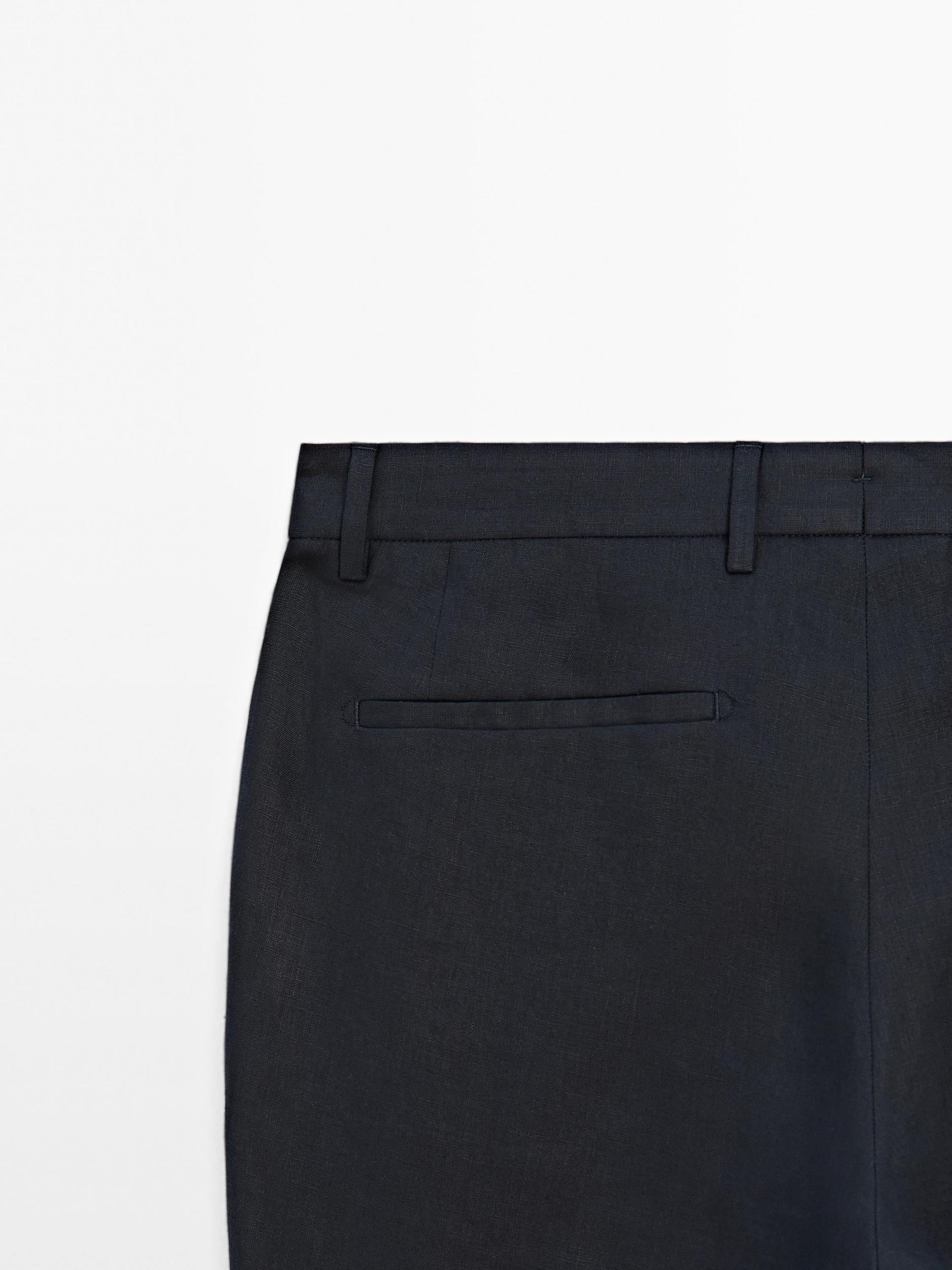 100% linen suit trousers Product Image