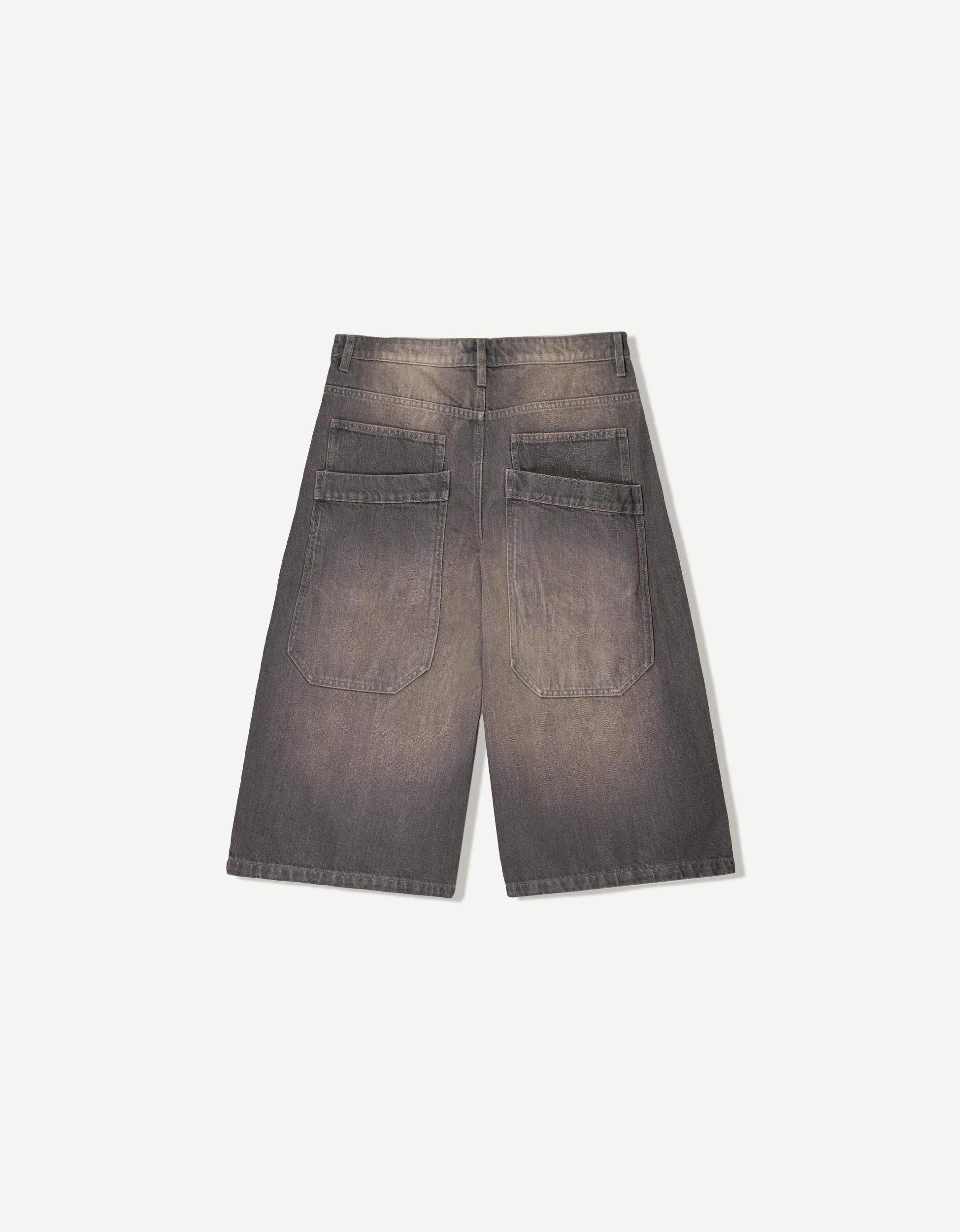Super baggy denim Bermuda jorts Product Image