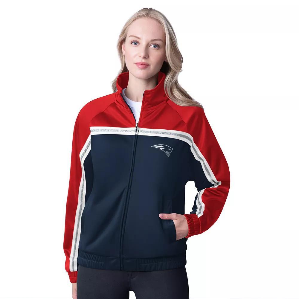 Women's G-III 4Her by Carl Banks Navy New England Patriots Post Game Full-Zip Track Jacket,  Product Image