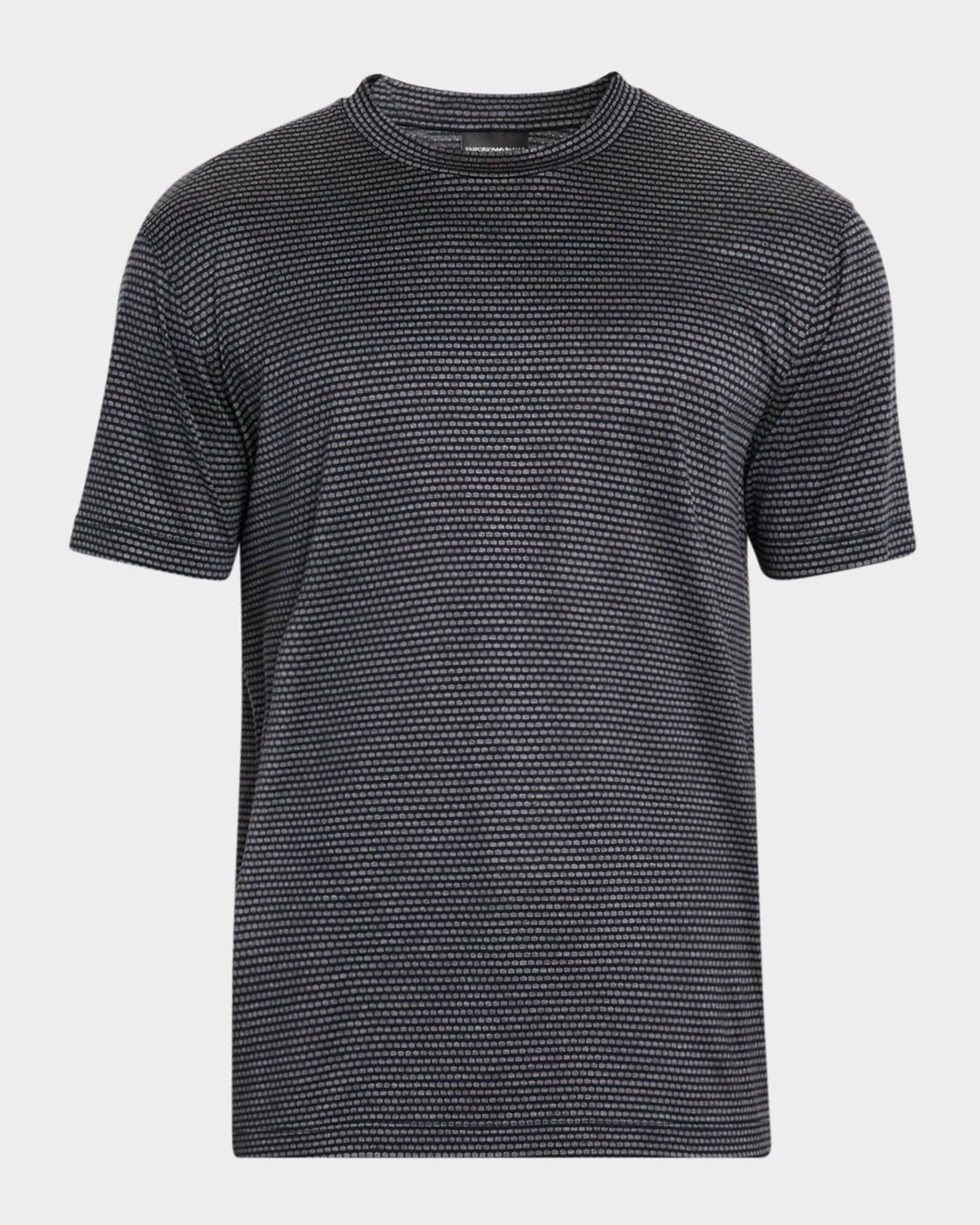 Men's Jersey Jacquard Crewneck T-Shirt Product Image