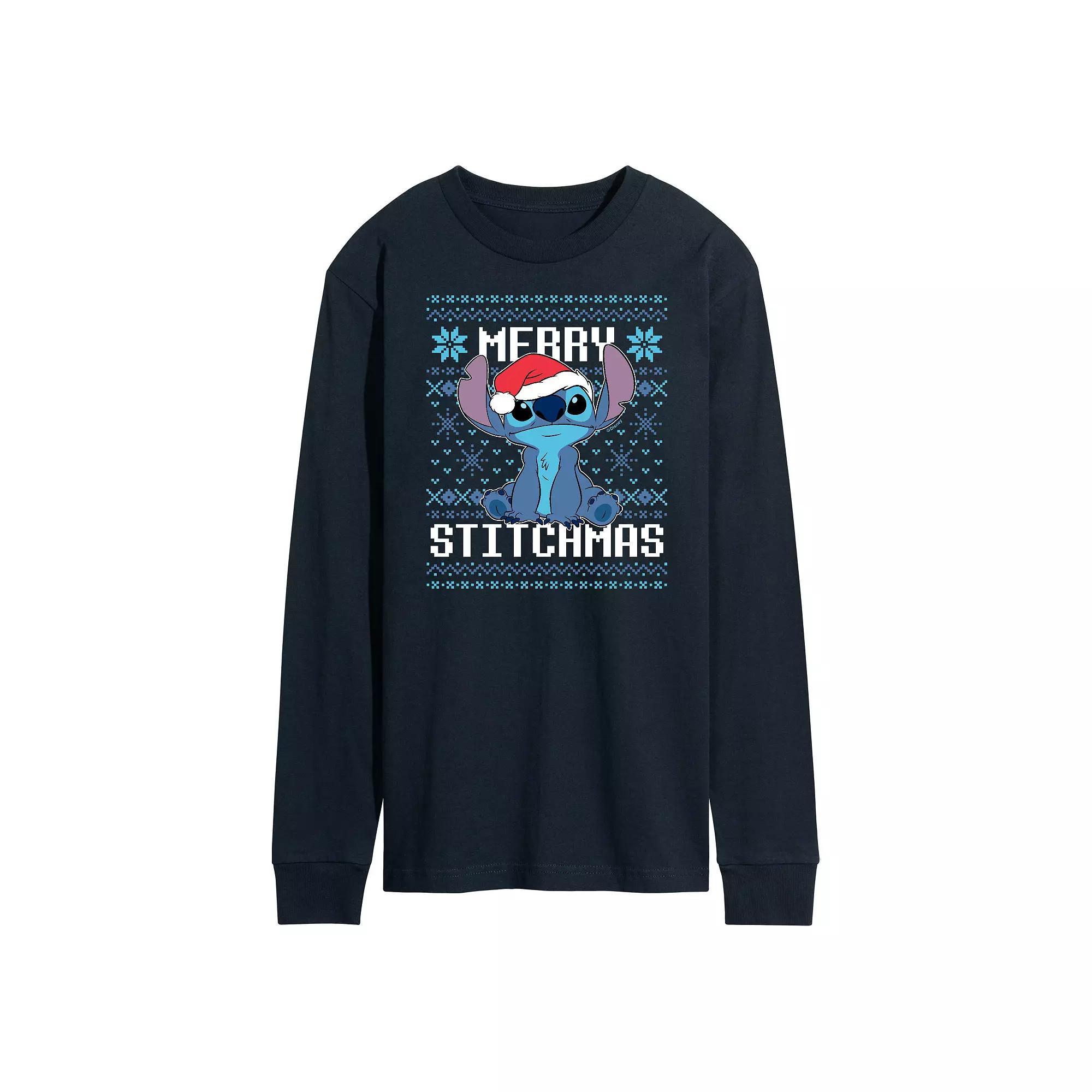 Disney's Lilo & Stitch Merry Stitchmas Tee, Men's,  Product Image